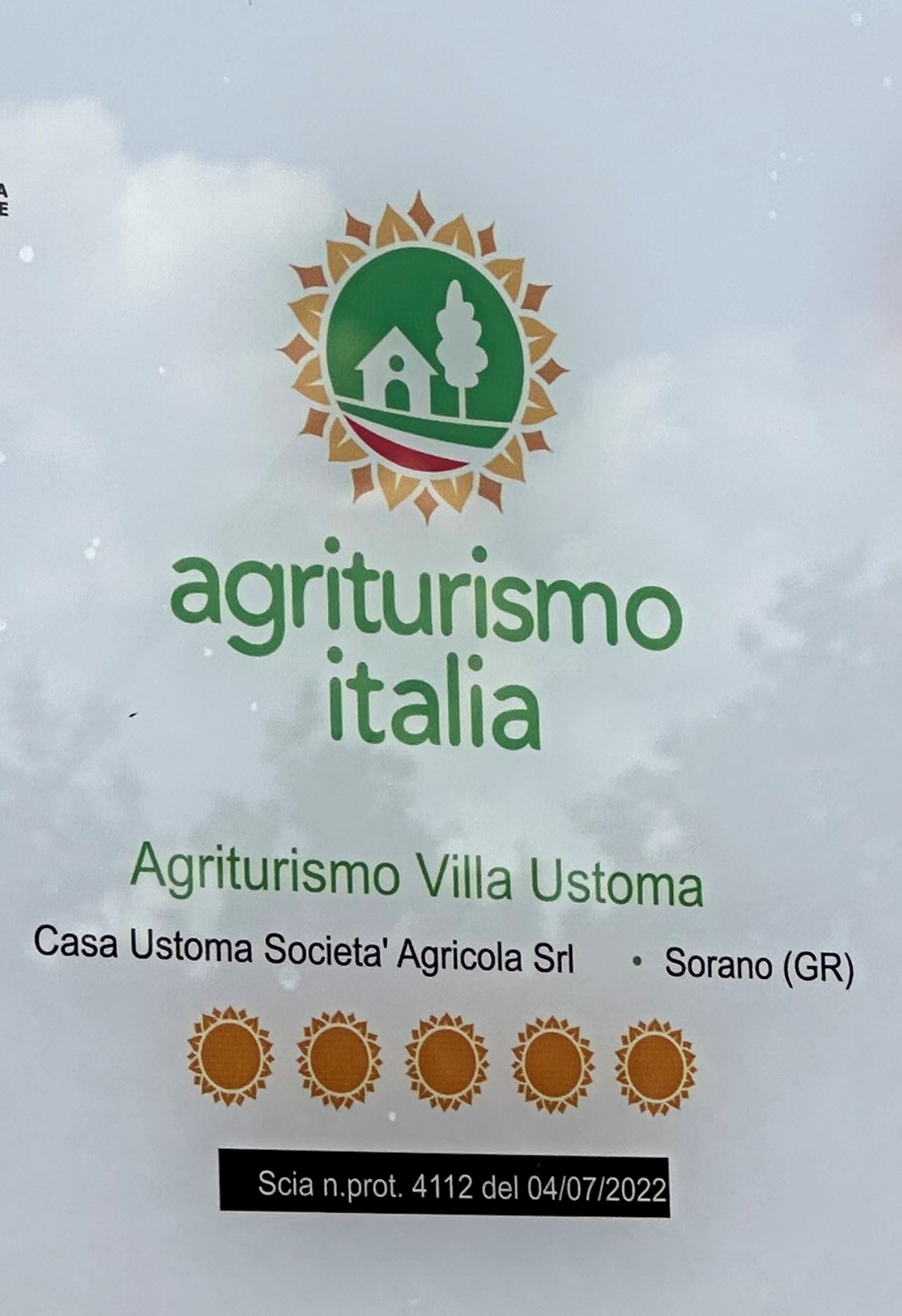 AGRITURISMO CARTELLO casa ustoma